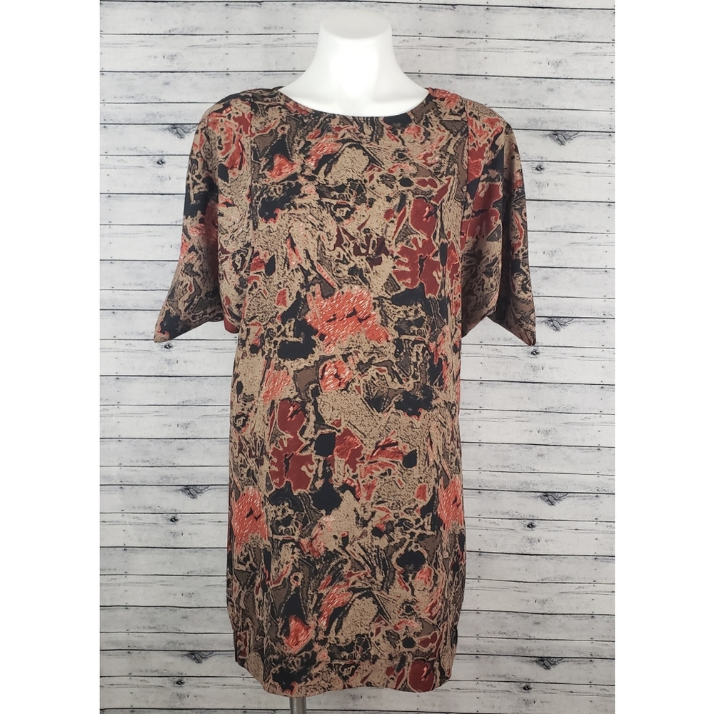 OVI Boutique Print Fall Color Shift Dress